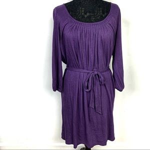 Michael Michael Kors XL Purple Plead Detail Dress